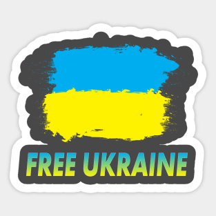 Free Ukraine Sticker